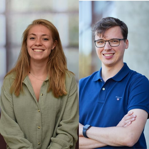 Portretten van Lina Lankhorst en Jeffrey van Putten